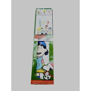 PEANUTS Charlie Brown Christmas Peel & Stick Window Cling Mirror Decor New